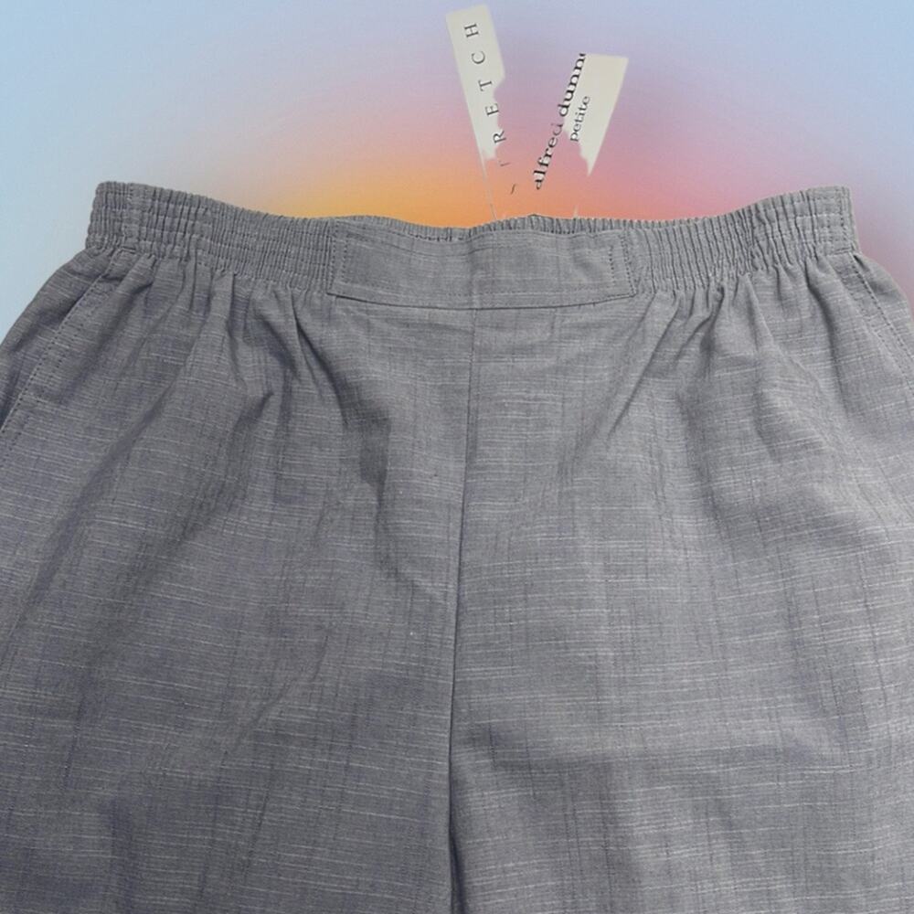 ALFRED DUNNER Women’s 10P Gray Pull On Pant Stretch